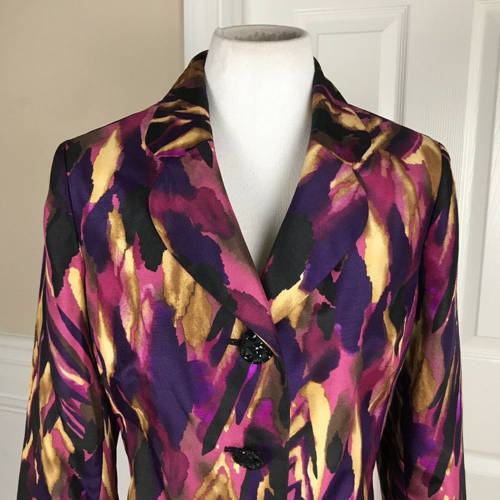 Kasper Single Breasted Polyester Lined Blazer - image 2
